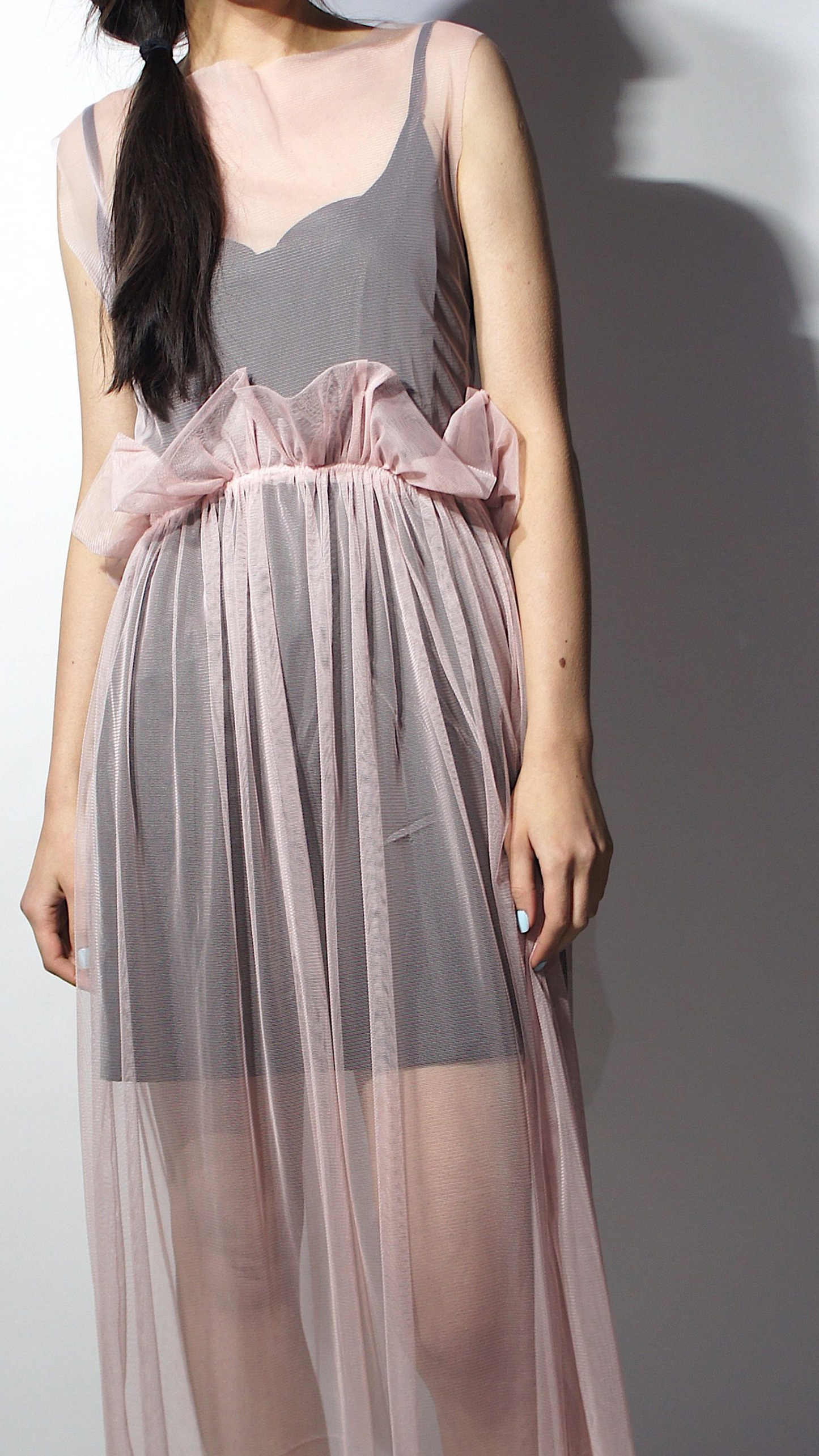Sheer mesh dress