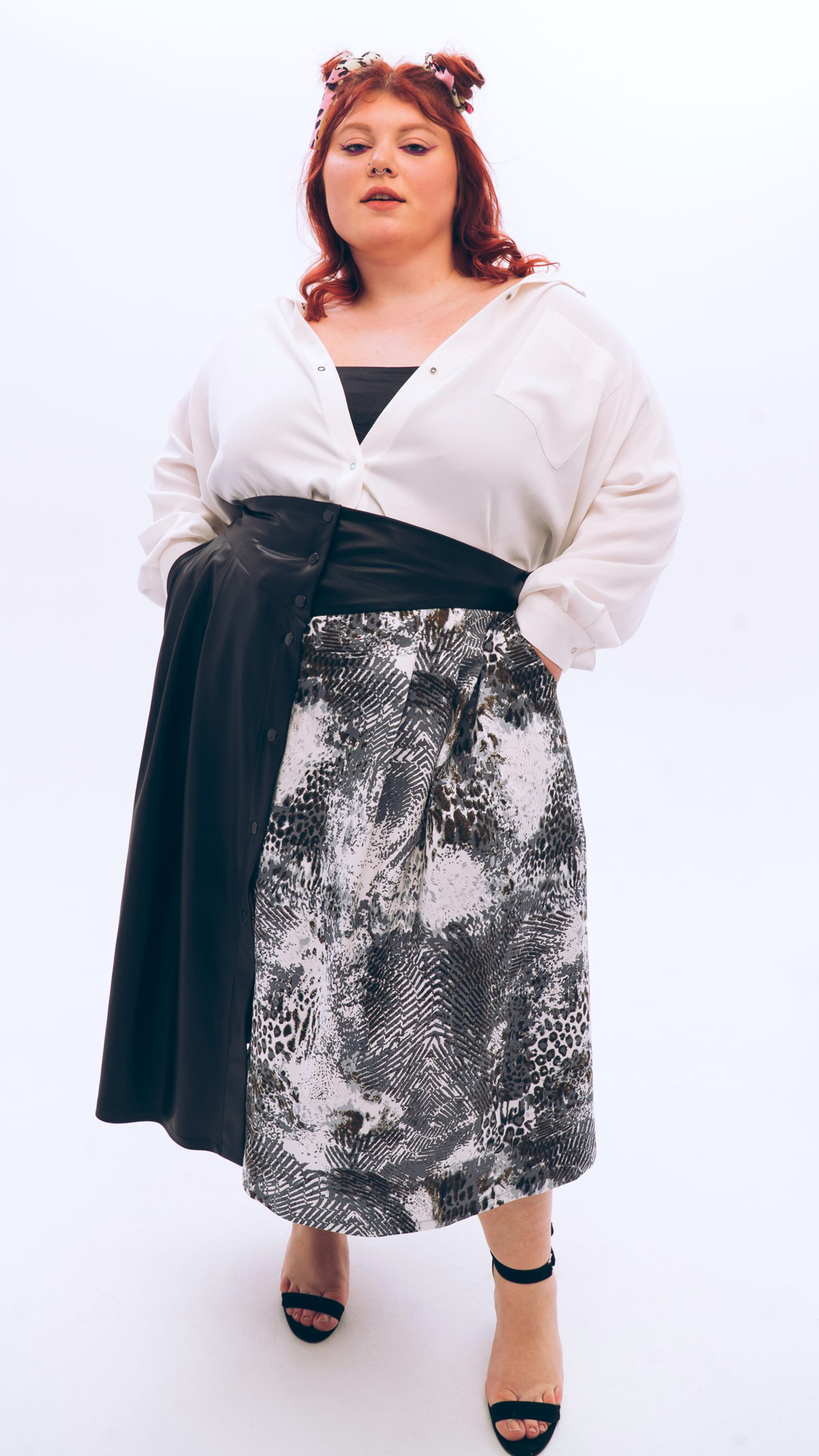 Two-tones skirt
