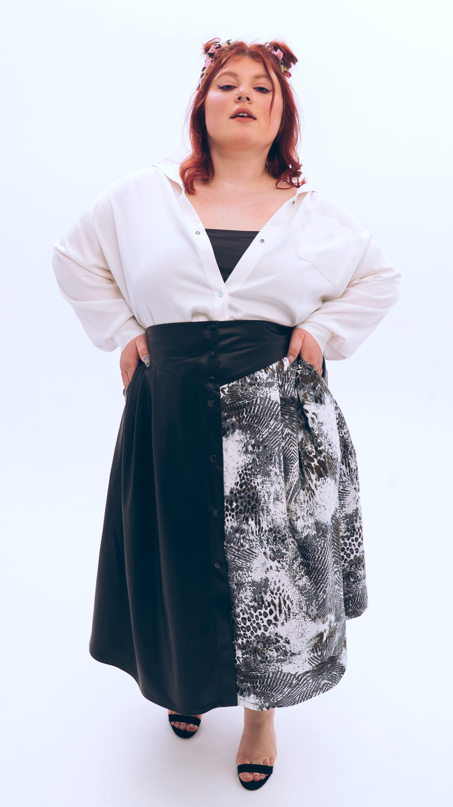 Two-tones skirt