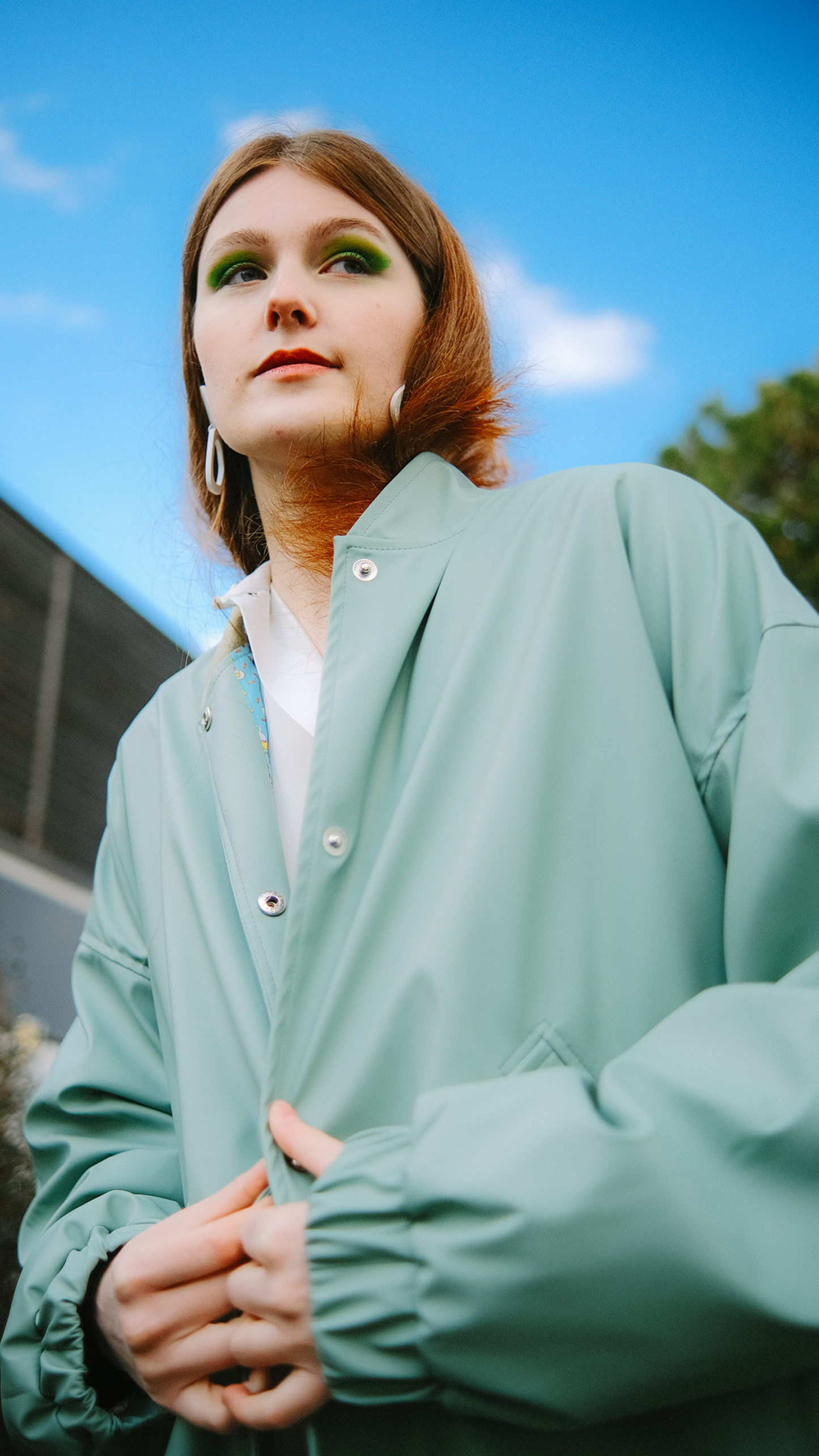 Eco leather bomber jacket