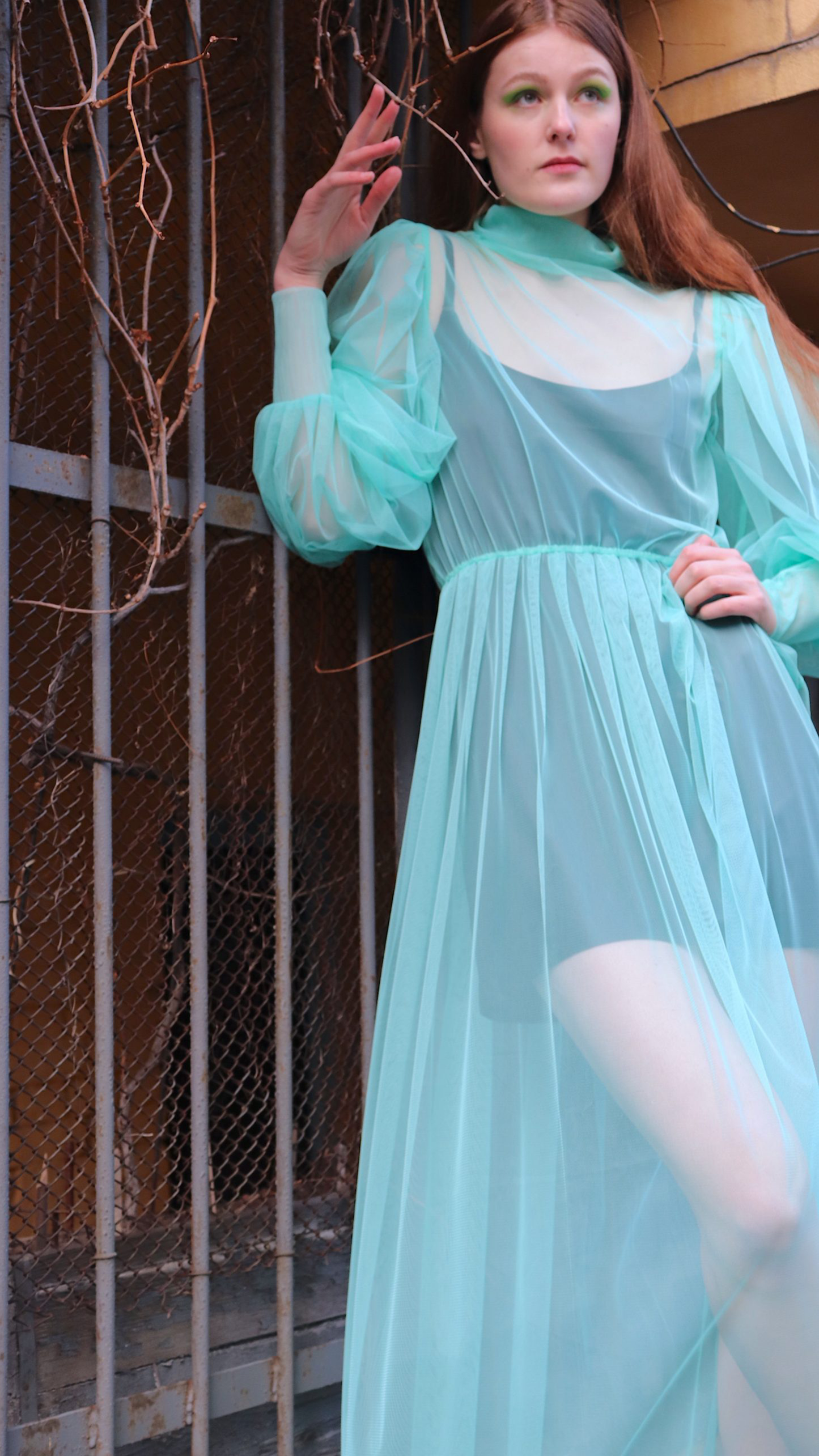 Mesh dress Mint