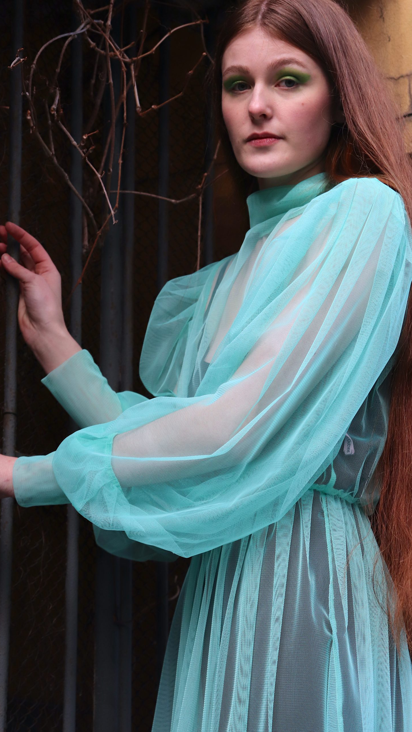 Mesh dress Mint