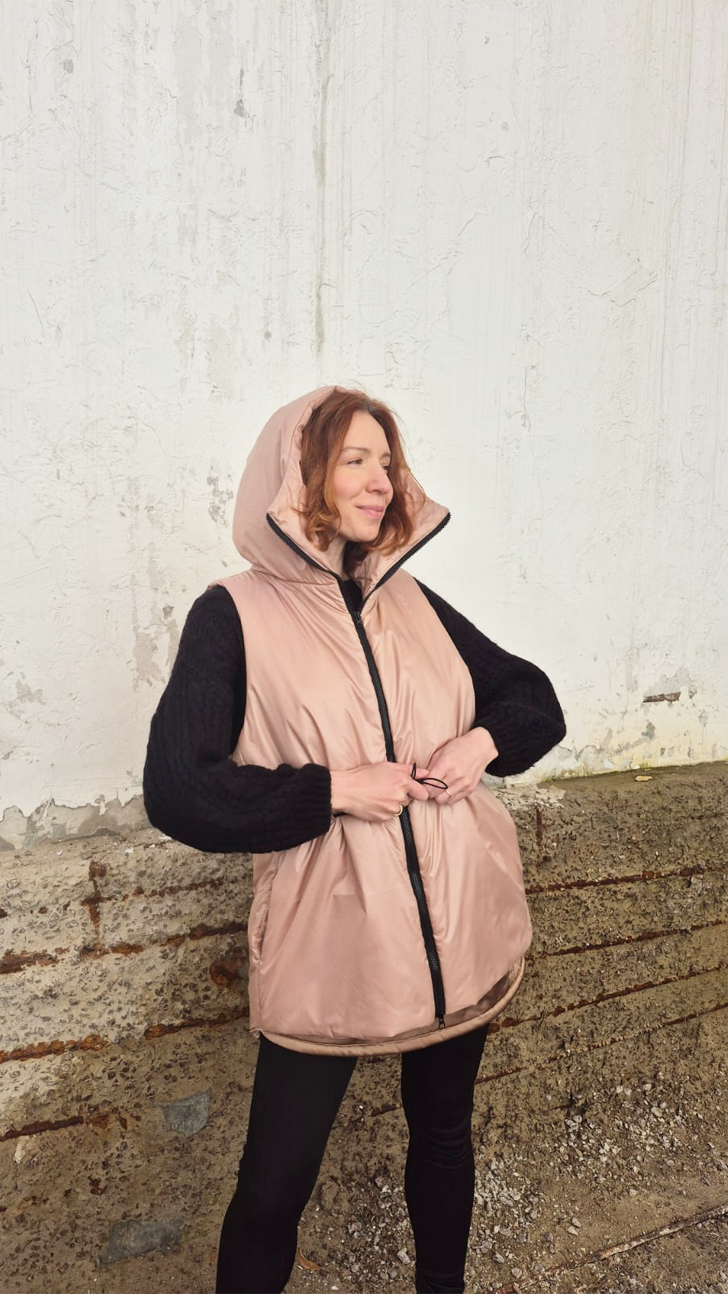 Long Hooded Vest