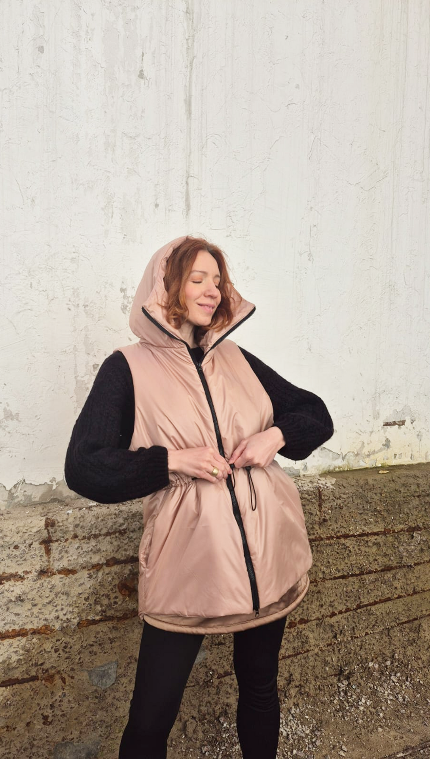 Long Hooded Vest