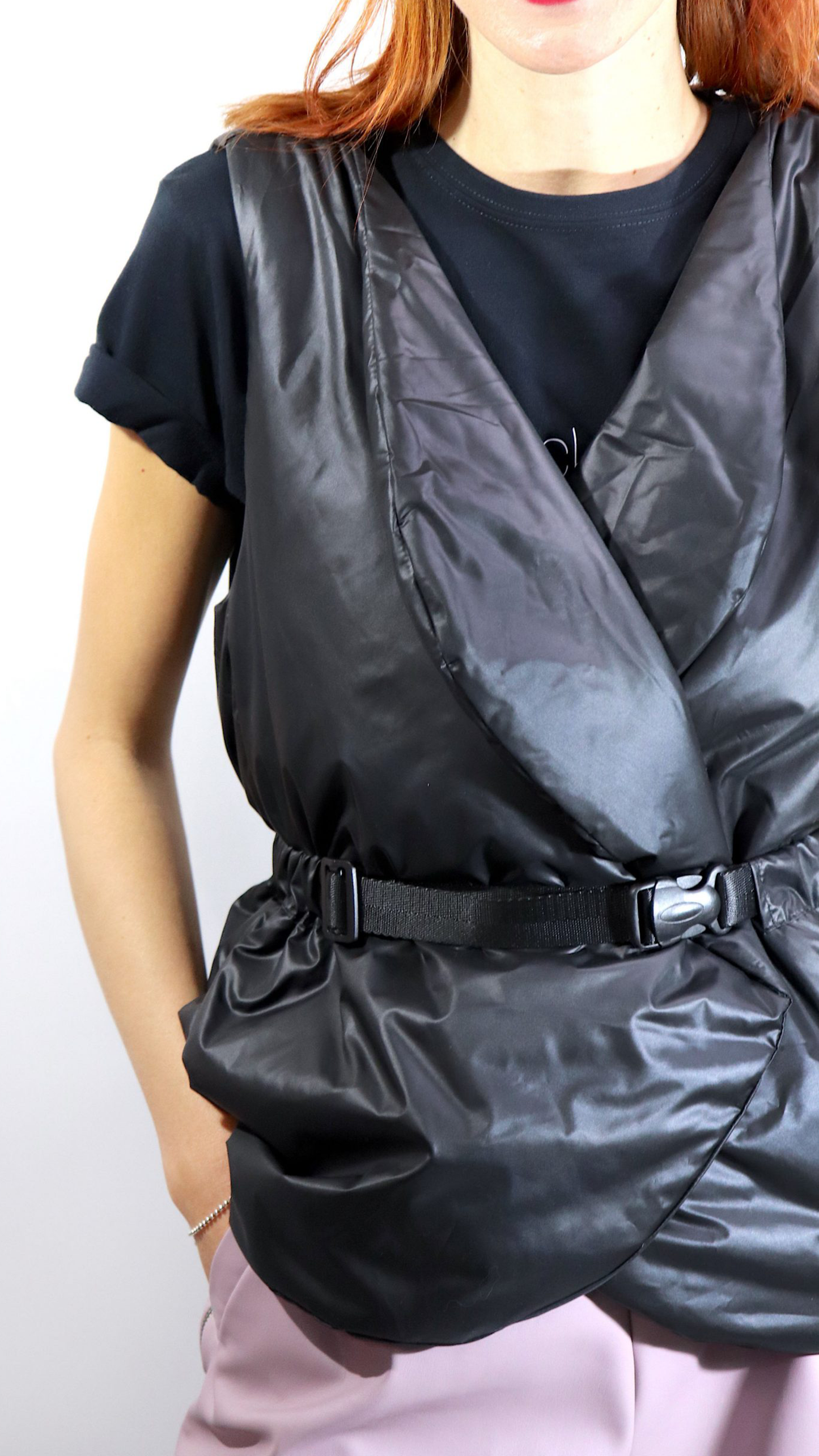 Belted Puffer Vest